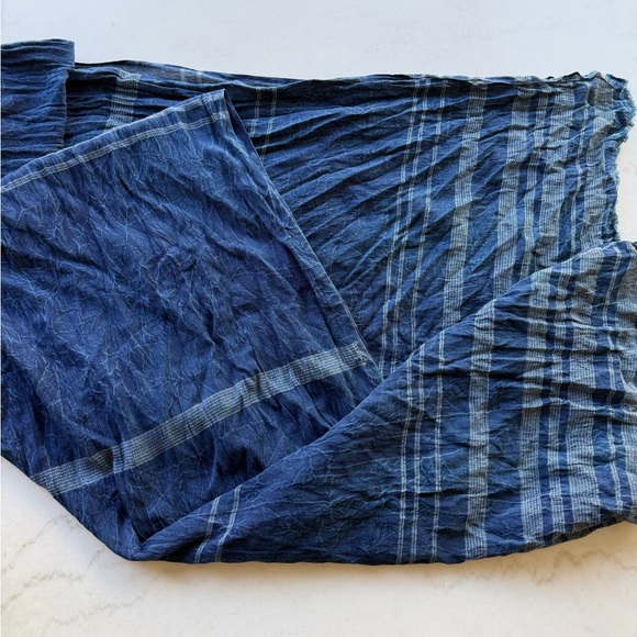 Michael Stars Indigo and White Scarf, 77x 38 - Picture 2 of 3